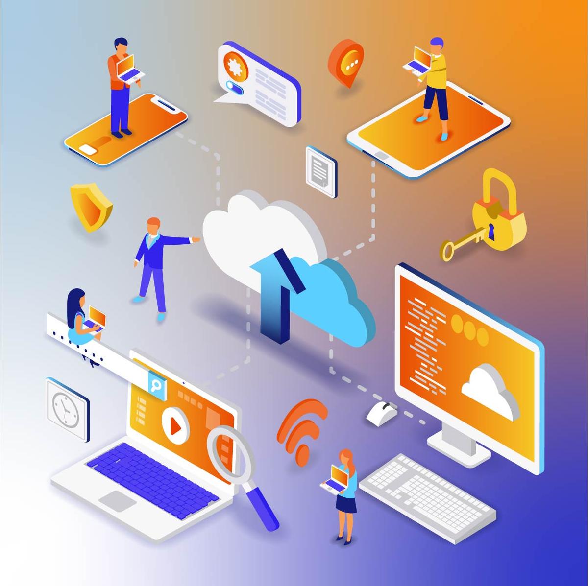 Cloud environment concept